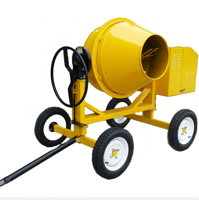 4 Wheel Mobile Concrete Mixer Machine 350L Small Gasoline Diesel Self-Discharging Concrete Mixer For Sale